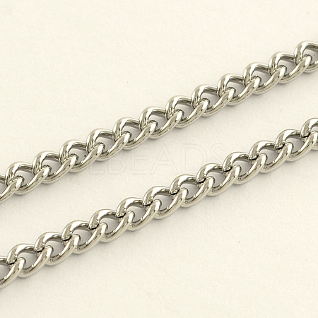 304 Stainless Steel Curb Chains CHS-Q001-21-1