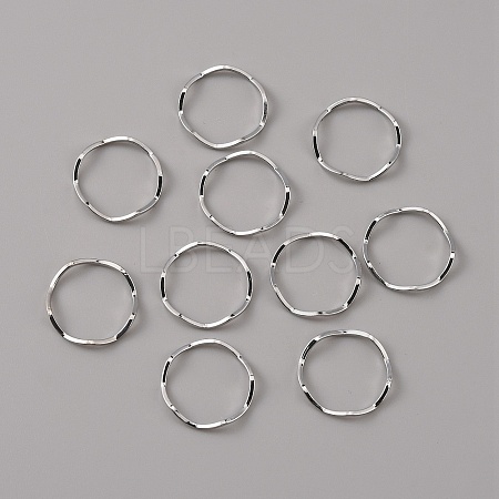 Brass Linking Rings KK-WH0046-61P-1