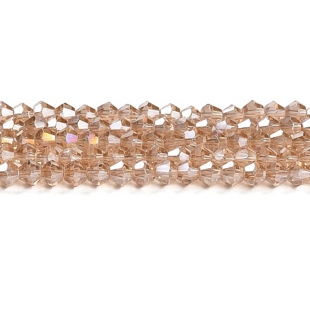 Transparent Electroplate Glass Beads Strands LS-EGLA-A039-T2mm-B12-1