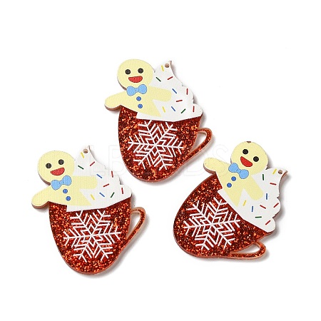 Christmas Translucent Resin Pendants RESI-K019-09D-1