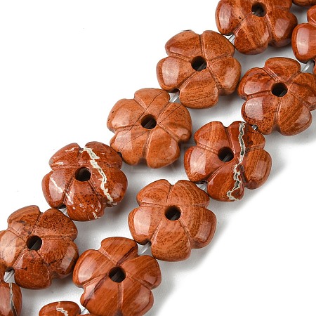Natural Red Jasper Beads Strands G-H023-B04-01-1