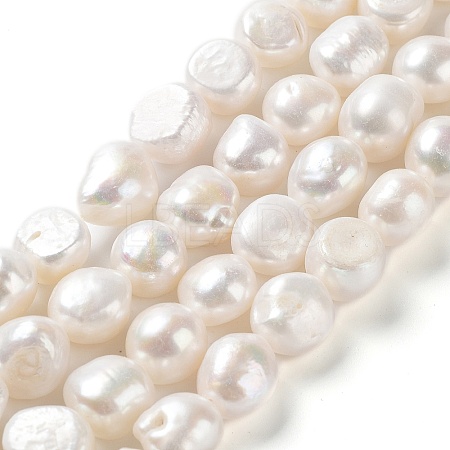 Natural Cultured Freshwater Pearl Beads Strands PEAR-Z002-07-1