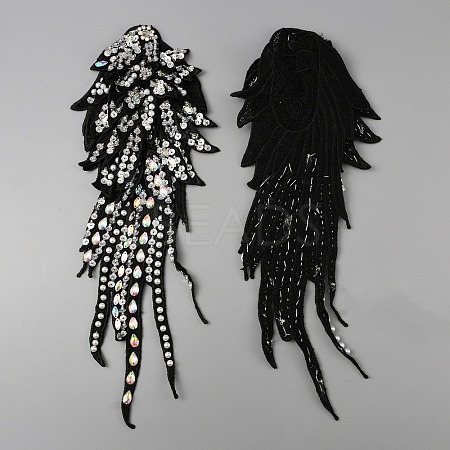 Hand Sewing Multi-Layer Flower Costume Shoulder Appliques PATC-WH0009-07B-1