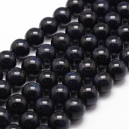 Natural Tiger Eye Bead Strands G-D840-54-8mm-05-1