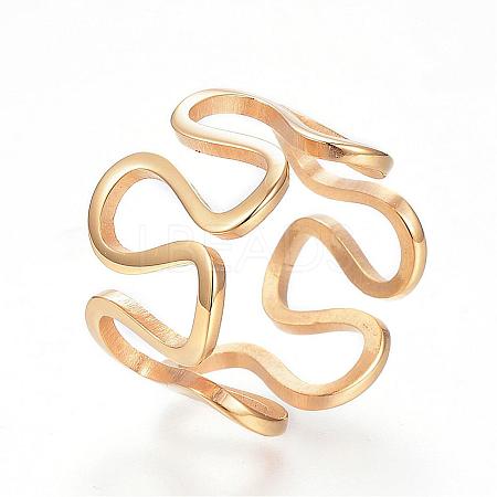 304 Stainless Steel Wide Band Rings RJEW-G081-29G-18mm-1