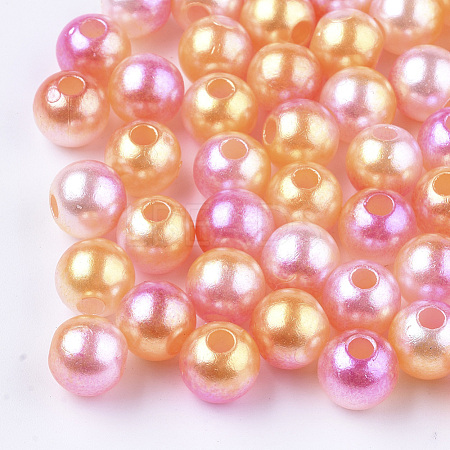 Acrylic Imitation Pearl Beads MACR-N001-01C-1