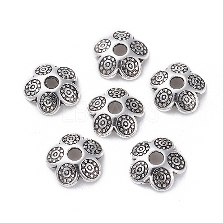 Tibetan Style Bead Caps TIBEB-S039-046AS-NR-1