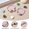 Adjustable Braided Nylon Cord Macrame Pouch Bracelet Making AJEW-SW00013-06-3