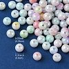 Two Tone Opaque Acrylic Beads SACR-YW0001-62A-2