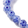 Handmade Millefiori Lampwork Beads Strands LAMP-G164-05K-3