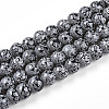 Transparent Baking Paint Glass Beads Strands X-DGLA-N009-8mm-10-1
