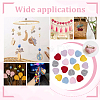 18Pcs 6 Colors Handmade Wool Felt Heart Ornament DIY-NB0014-70-5