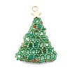 Christmas Trees Shape Pendants PALLOY-JF00651-2