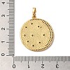 Rack Plating Brass Micro Pave Cubic Zirconia Pendants KK-K377-73G-3