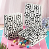 15Pcs Football Print Paper Cady Bags ABAG-TA0002-33B-7