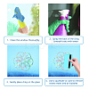 Waterproof PVC Colored Laser Stained Window Film Adhesive Stickers DIY-WH0256-053-3