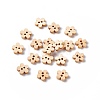 Natural 2-hole Basic Sewing Button in 5-petaled Flower Shape NNA0Z6C-3