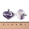 Natural Banded Amethyst Pendants G-N361-01P-03-3