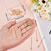 20Pcs Brass Chain Extender KK-BBC0016-36-3