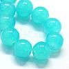 Baking Paint Imitation Jade Glass Round Bead Strands DGLA-Q021-4mm-06-2