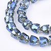 Electroplated Glass Beads EGLA-T016-01-2