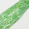 Electroplate Glass Beads Strands EGLA-D018-8x8mm-23-1