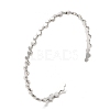 Non-Tarnish 304 Stainless Steel Flat Round Wrap Cuff Bangles for Women BJEW-L682-010P-3