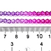 Gradient Color Baking Paint Glass Bead Strands X1-DGLA-A039-T4mm-A09-5