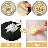 Plastic Self Adhesive Gold Foil Embossed Stickers DIY-WH0211-279-3