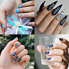 2Pcs 304 Stainless Steel DIY Nail Art Templates MRMJ-PH0003-12-6