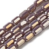 Electroplate Glass Beads Strands EGLA-D031-01-05-1