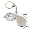 Zinc Alloy Portable Foldable  Magnifier Keychain TOOL-I0004-05-1