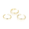 Brass Cuff Toe Rings RJEW-G100-16G-1