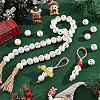 80Pcs 2 Styles Spray Painted Natural Wood European Beads WOOD-PH0002-72A-5