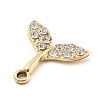 Alloy Rhinestone Pendants FIND-U026-15G-2