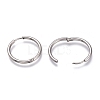 201 Stainless Steel Huggie Hoop Earrings EJEW-O095-05-24-3