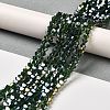 Transparent Electroplate Glass Beads Strands EGLA-A039-T6mm-B25-4