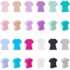 24Pcs 12 Colors Food Grade Eco-Friendly Silicone Focal Beads SIL-CA0001-19-1