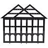 Detachable Lovely House Acrylic Earring Display Stands EDIS-WH0029-48A-1