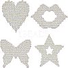 12Pcs 4 Style Glass Hotfix Rhinestone DIY-FG0002-64-1
