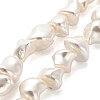 Electroplated Shell Pearl Beads Strands BSHE-C009-01C-1