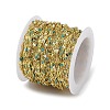 Rack Plating Brass Dapped Chains AJEW-Q153-03G-05-3