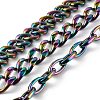 Handmade AB Color Plated Acrylic Twisted Chains & Cable Chains AJEW-JB00978-1