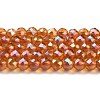 Electroplate Transparent Glass Beads Strands X1-GLAA-H021-01B-FR02-2