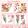 3 Sheets 3 Styles PVC Waterproof Decorative Stickers DIY-WH0404-068-3