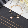 304 Stainless Steel Figaro Chain Necklaces STAS-UN0017-37G-3