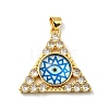 Golden Brass Pendants KK-L209-007G-07-1