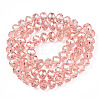 Electroplate Glass Beads Strands EGLA-A034-T1mm-A34-3