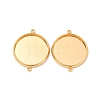 Brass Connector Cabochon Settings KK-F898-21E-G-1