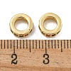 Rack Plating Brass Micro Pave Clear Cubic Zirconia Beads KK-U030-32G-04-2